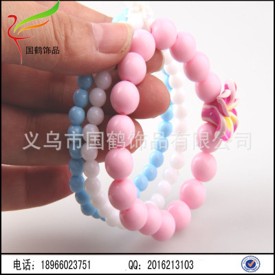 Beaded Bracelet candy color layered ceramic flower bracelet, all-match temperament