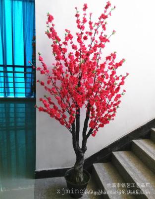 Simulation plant peach blossom tree and other arts and crafts simulation tree