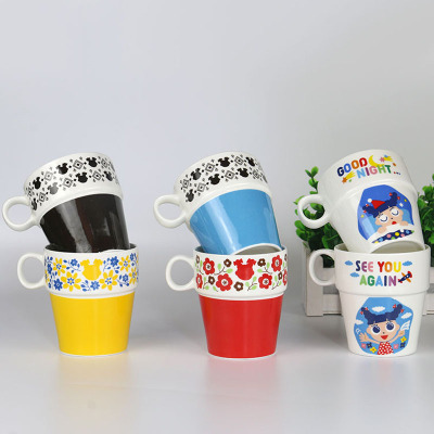 Three Japanese single Yi creative ceramics cup Lolita lovely cup coffee cup cartoon 6 suits