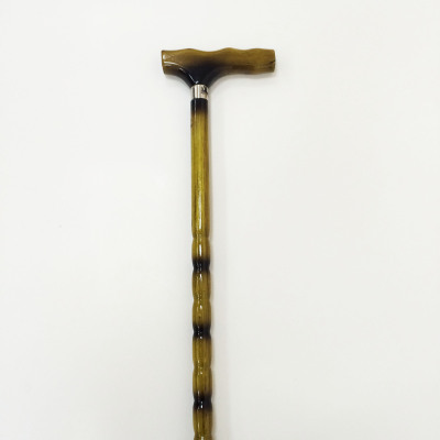 Yellow gourd handle wood wooden crutch outdoor cane alpenstock pointed stick / elderly outdoor
