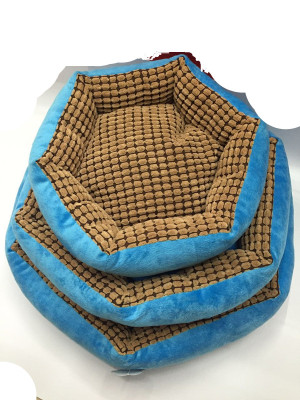Kennel 3-Piece Set Dogs and Cats Advanced Soft Bed Pet Bed Cotton Bed Dog Bed Cathouse Doghouse Mat