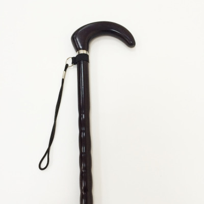 Rosewood / rope hook hoist / Wood / short wooden crutch outdoor cane alpenstock pointed stick