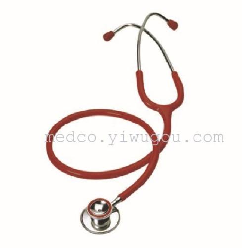 MK01-107 Red Single Head Stethoscope Medical Examination Equipment Medical Supplies