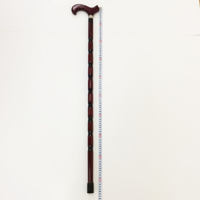 Mahogany red pear, chicken wing wood wood wooden crutch outdoor cane alpenstock pointed stick / elderly outdoor