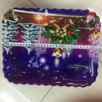 Christmas fruit tray plastic Christmas tree tray