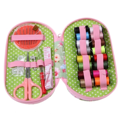 Portable sewing box sewing kit