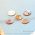 Yibei marine accessories] natural shell single hole 10mm wafer Shell Hand carved jewelry accessories
