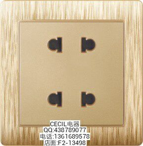 Cecil electric gold wire-drawing switches come in a range of colors