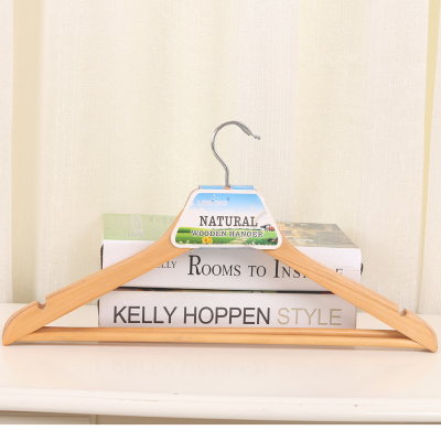 Li Ting Clothes Hanger with Rod Grade a Wooden Hanger Non-Slip Clothes Hanger with Clip P66