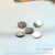 Yibei jewelry] marine natural shell 8mm single hole wafer Shell Hand carved jewelry accessories