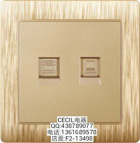 Cecil electric gold wire-drawing switches come in a range of colors