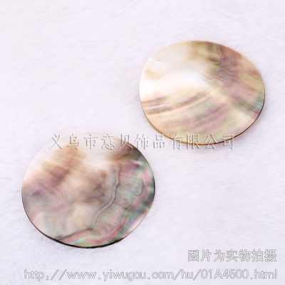 Yibei Ocean Ornament] Shell 40mm Wafer Shell Hand Carved Ornament Accessories