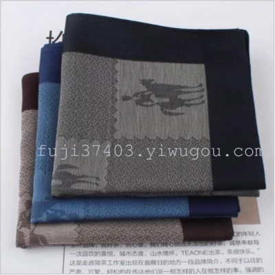 Men's cotton jacquard 48CM high-grade gentleman handkerchief