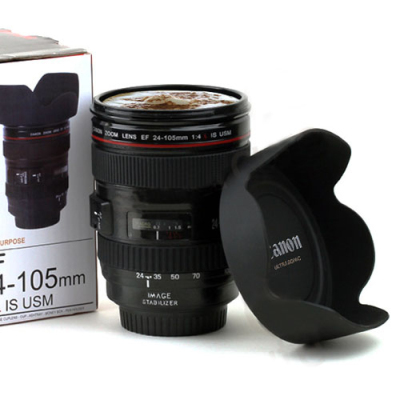 Creative Handy Cup Third Generation SLR Camera Lens Cup Black Super Cool Personalized Water Cup Cup