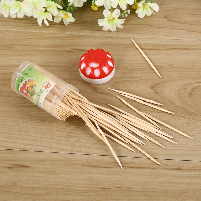 The Plastic vase toothpicks with fine toothpicks can be used to sign natural green bamboo toothpicks.