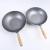 The traditional wooden round bottomed Stainless Steel Wok Wok Wok
