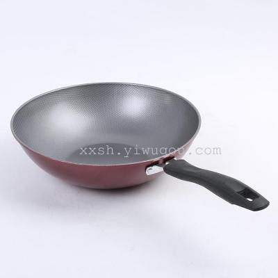 Nonstick pan are high-grade plastic handle stainless steel cooker pot dish