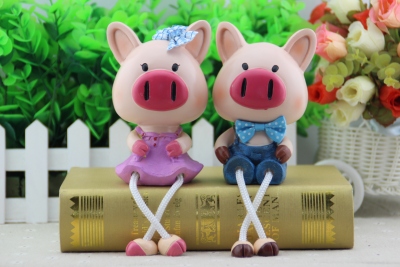 Creative Resin Decorations Artware Decorations Big Nose Pig 5067