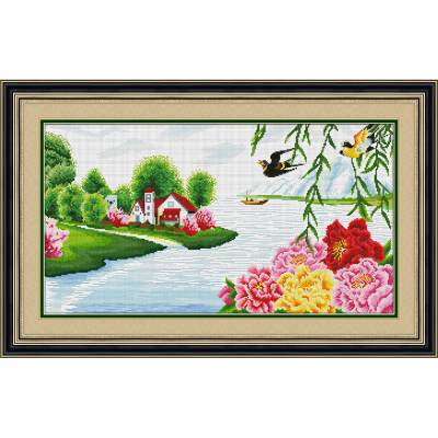 Cross stitch manufacturers selling materials wholesale package printing Spring is in the air. two G0185
