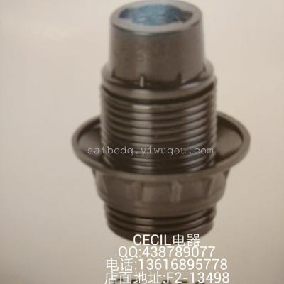 Cecil electric 058 lamp holder black plastic