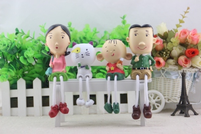 Creative Resin Decorations Crafts Picture a Family of Four 5185