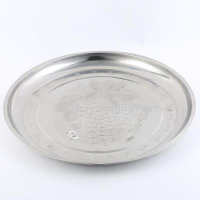 45 stainless steel disk family hotel with plate stainless steel dish plate