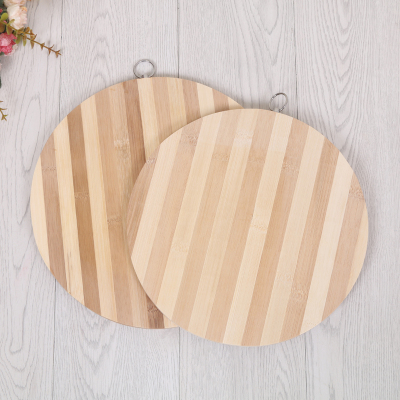 Round bamboo chopping board, natural bamboo slice Round chopping board, thickened chop the vegetables chop ipads Round