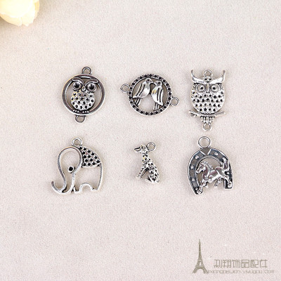 Retro jewelry accessories DIY zinc alloy jewelry accessories small animal