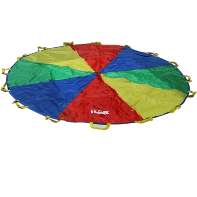 Children outdoor toys rainbow umbrella, parachute training