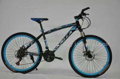 Bike 26 \"high carbon steel 21 speed dual disc brake variable-speed mountain bike factory direct selling