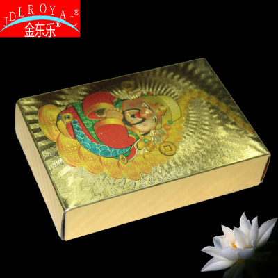Gold leaf poker series new tuhao gold cartoon god manufacturer direct sale