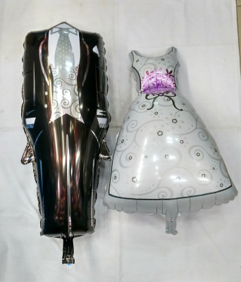 Aluminum film balloon medium size Bride and groom decoration balloon