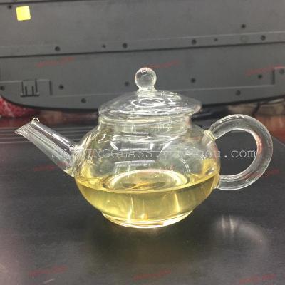  Borosilicate glass handle make  heat resistant tea pot  with 200ml