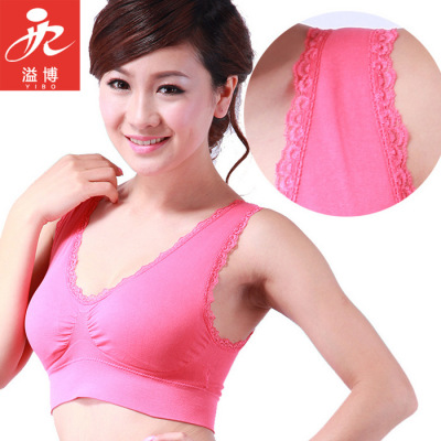 Seamless vest without steel ring sports bra comfortable lace underwear bra manufacturers.