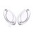Stainless Steel Small Pendant DIY Bracelet Anklet Necklace Accessories Customized Oval Leaves