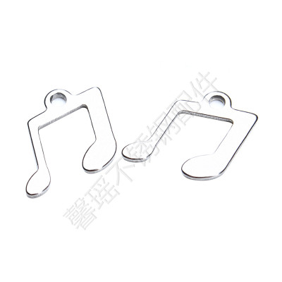 Stainless Steel Small Pendant DIY Bracelet Anklet Necklace Ear Stud Accessories Processing Custom Note
