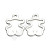 Stainless Steel Small Pendant DIY Bracelet Anklet Necklace Ear Stud Accessories Processing Customized Hollow Children