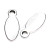 Stainless Steel Small Pendant DIY Bracelet Anklet Necklace Ear Stud Accessories Customized Oval