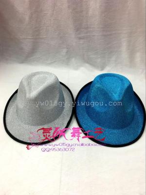 Composite Frosted Top Hat Red Sapphire Blue Gold and Silver Black