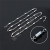 304 Stainless Steel Chain 0.4 Packs Short Grain Chain Bracelet Anklet Necklace Ornament Chain Accessories