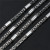 304 Stainless Steel Chain 3.0 Mesh Chain Bag Horizontal Pattern Bracelet Anklet Necklace Ornament Chain Accessories