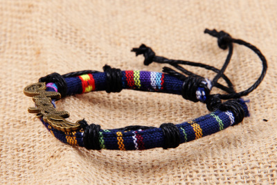 Hand woven alloy bracelet peace symbol Turkey Evil Eye Bracelet