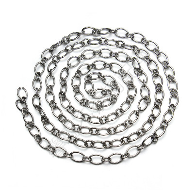 304 Stainless Steel Chain 1.2 Embossed Mother Chain Bracelet Anklet Necklace Ornament Chain Accessories