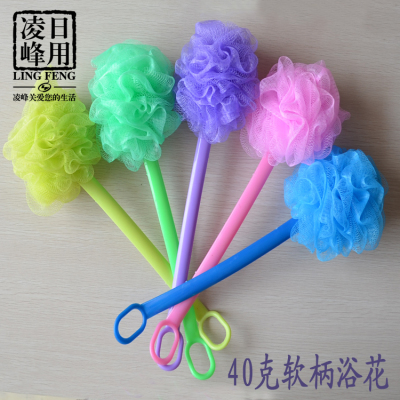 Plastic handle bath brush wholesale soft handle 40 grams of factory direct sales