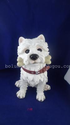 The pet dog resin handicrafts