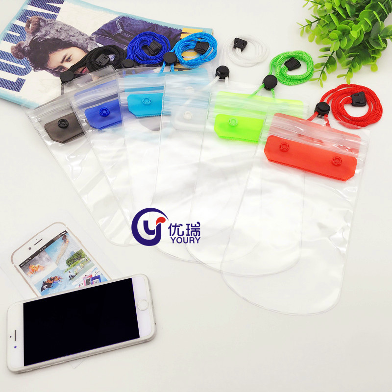 批发潜水透明手机防水袋 PVC防水手机套 户外运动通用防水手机袋