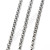 304 Stainless Steel Chain Double Ring Bracelet Anklet Necklace Ornament Chain Accessories