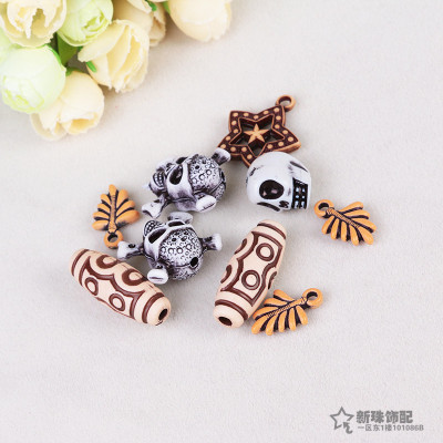 DIY jewelry accessories wholesale jewelry accessories semi-finished antique beads, acrylic beads
