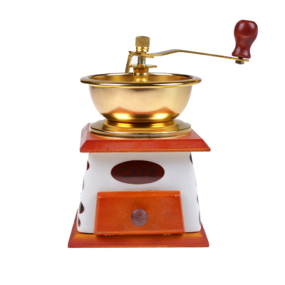 Antique ceramic coffee mill hand coffee grinder