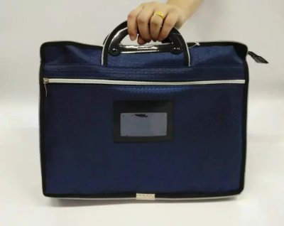 File Bag Honeycomb Three-Dimensional High-End Handbag File Bag Zipper Bag Edge Sliding Bag